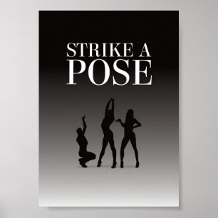 Poster Vogue - Pressione a tecla a - 11 opções de cor -