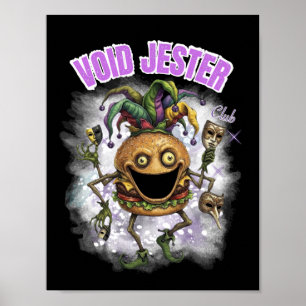 Poster Void Jester Club - amigo Burger escuro