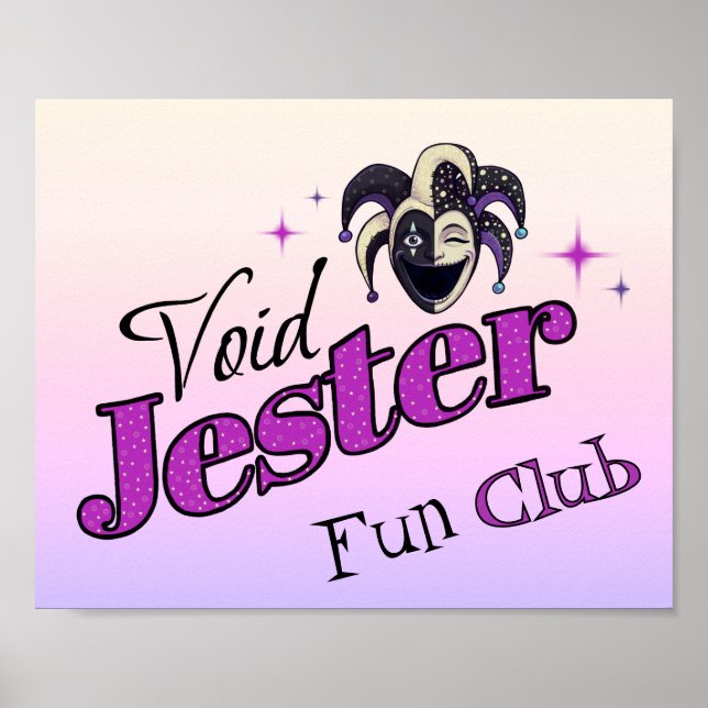 Poster Void Jester Club – Bufa do Caos Sorridente (Frente)