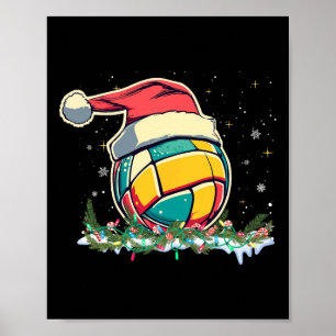 Poster Voleibol De Natal Com Papais noeis Para Crianças X