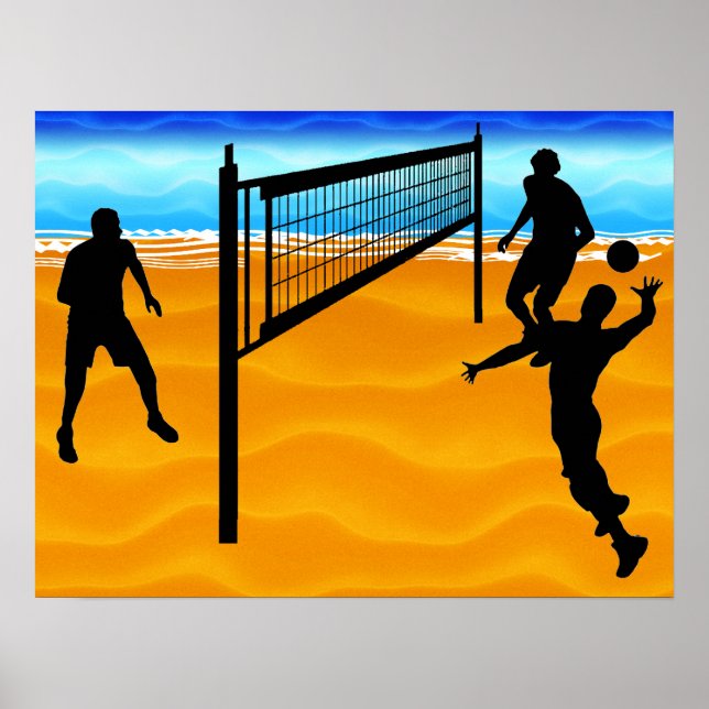 Poster Voleibol de praia (Frente)