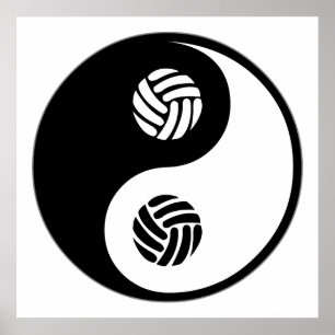 Póster Voleibol de Yin Yang