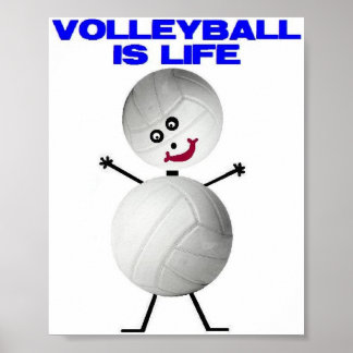 Poster Voleibol é a vida