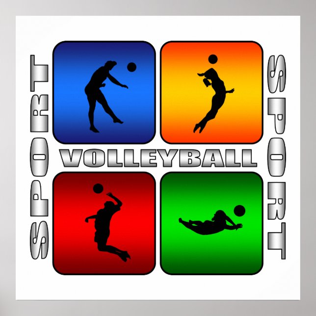 Póster Voleibol espetacular (Frente)