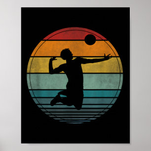 Poster Voleibol Mens de Vestuário Praia