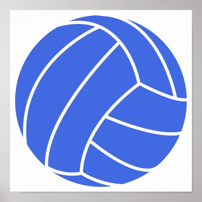 Poster Voleibol Real Azul e Branco (Frente)