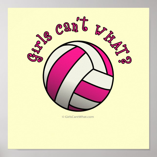 Poster Voleibol Rosa (Frente)
