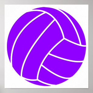 Poster Voleibol roxo violeta