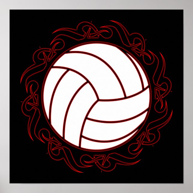 Poster voleibol tribal (Frente)