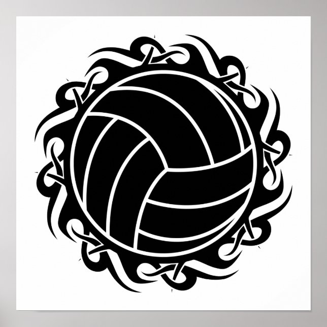 Póster voleibol tribal (Frente)