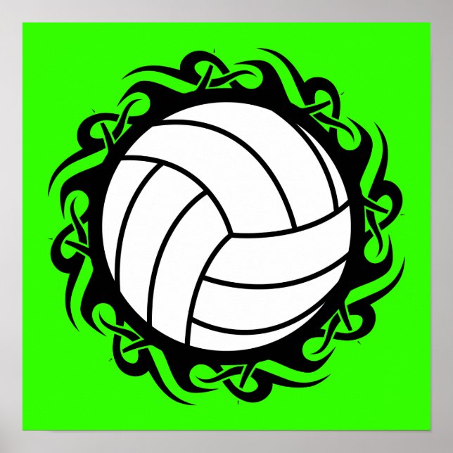 Poster voleibol tribal (Frente)