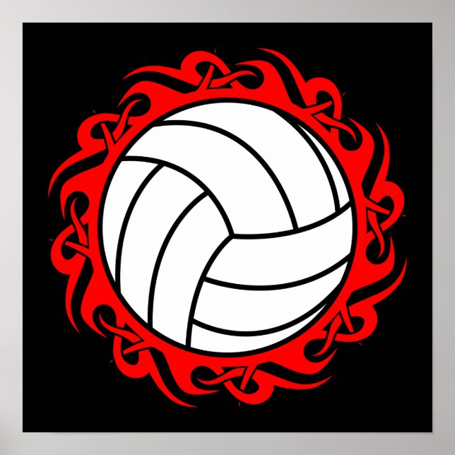 Póster voleibol tribal (Frente)