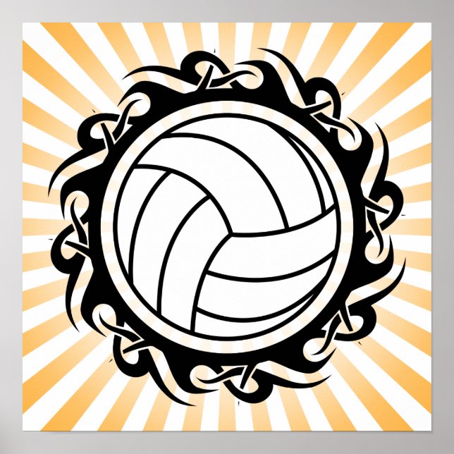 Poster voleibol tribal (Frente)