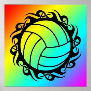 Poster voleibol tribal