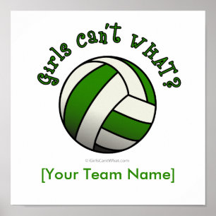 Poster Voleibol Verde