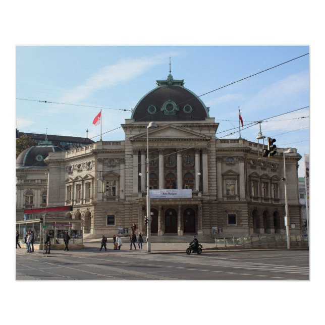 Póster Volkstheater Viena Áustria (Frente)