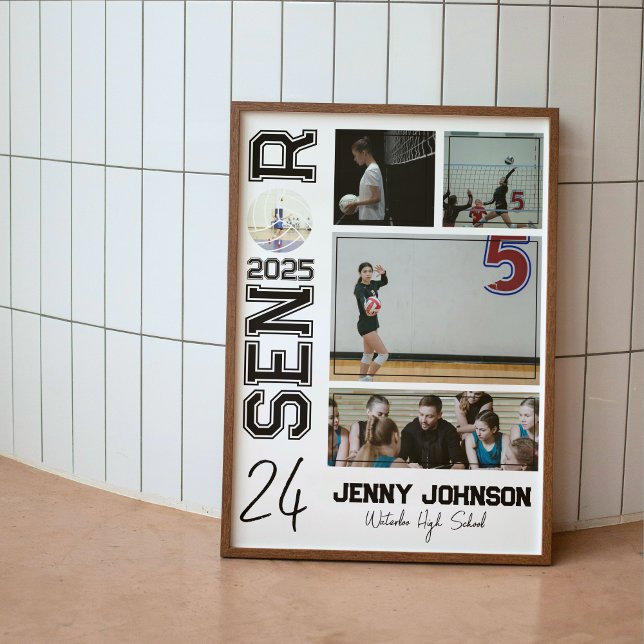 Poster Volleyball Custom Senior Night Picture (Criador carregado)