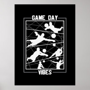 Poster Volleyball Player Game Day Vibes