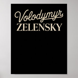 Poster Volodymyr Zelensky 
