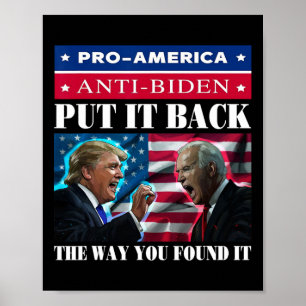 Poster Volta A Encontrá-Lo Pro Trump & Anti