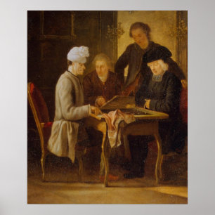 Póster Voltaire na xadrez