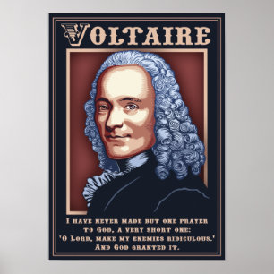 Póster Voltaire - Oração