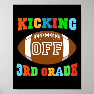 Poster Voltando à Escola Iniciando a 3ª Série Futebol Kid