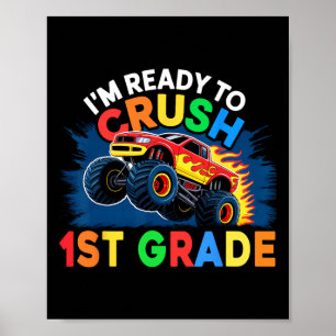 Poster Voltando à Escola Meninos Primeiro Dia do 1º Ano M