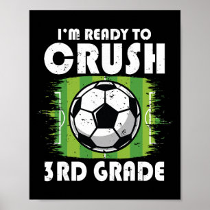 Poster Voltar às aulas primeiro dia da 3ª série Futebol M