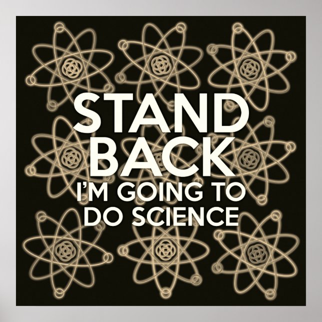 Poster VOLTE, VOU FAZER A Vintagem CIENTÍFICA. (Frente)