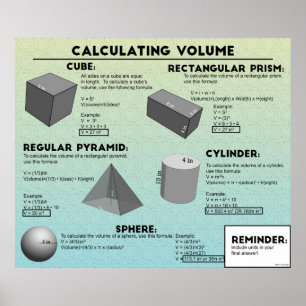 Poster Volume calculador