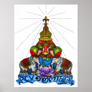 Poster Voluntário da Peace Corps - Tailândia