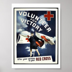 Póster Voluntário Para A Vitória