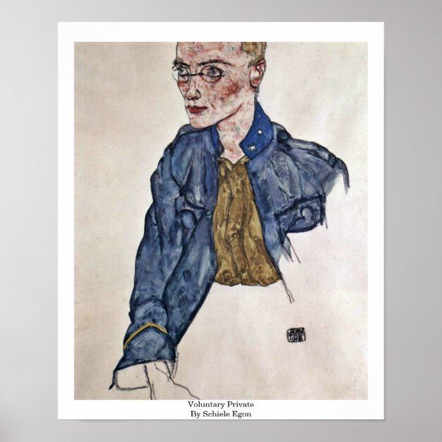 Poster Voluntário Privado Por Schiele Egon (Frente)