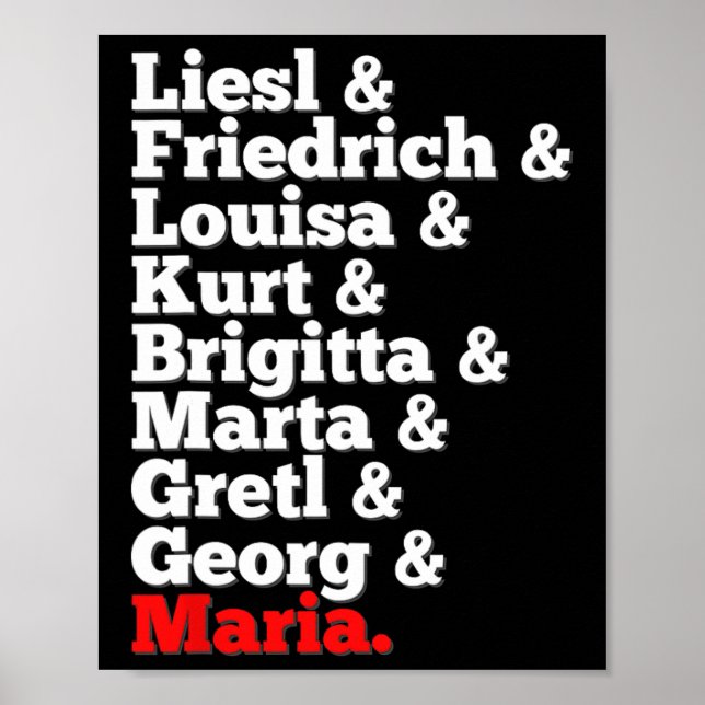 Poster Von Trapp Family Singers Sound Of Music (Frente)