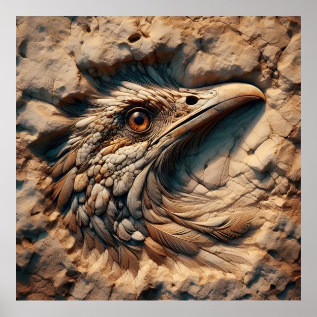 Poster Voo através das faixas do tempo - Abstrato Art (Frente)