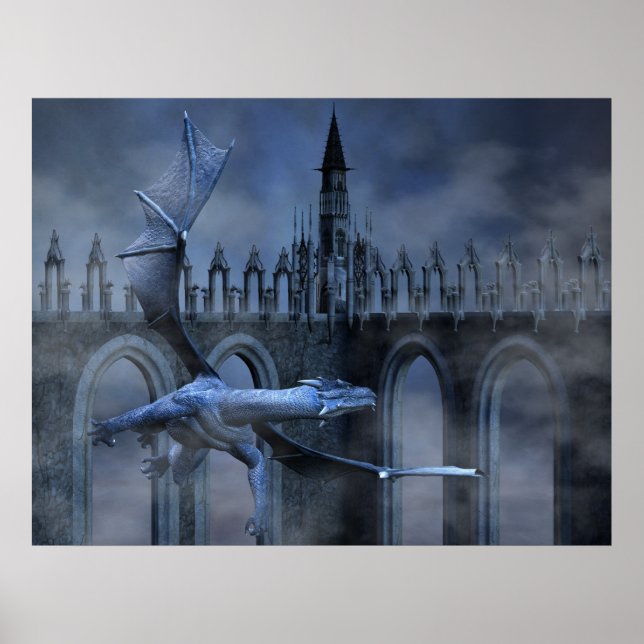 Póster Voo Blue Dragon (Frente)