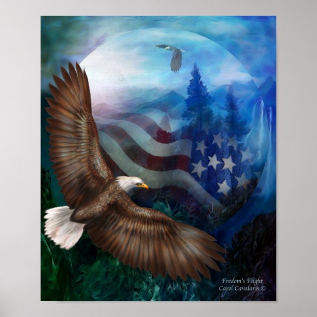 Poster Voo da Liberdade - Eagle Art Poster/Impressão (Frente)