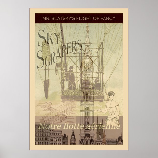 Póster Voo de Rico do Sr. Blatsky (Frente)