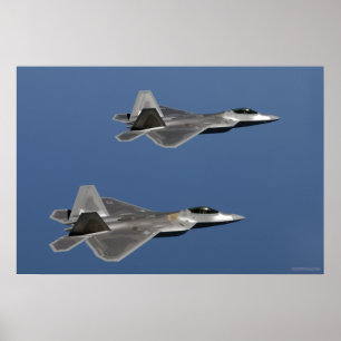 Poster Vôo do raptor F-22