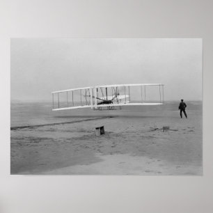 Póster Vôo dos irmãos de Wright primeiro