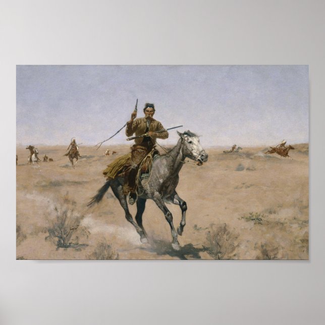 Poster Voo - Frederic Remington 1895 (Frente)