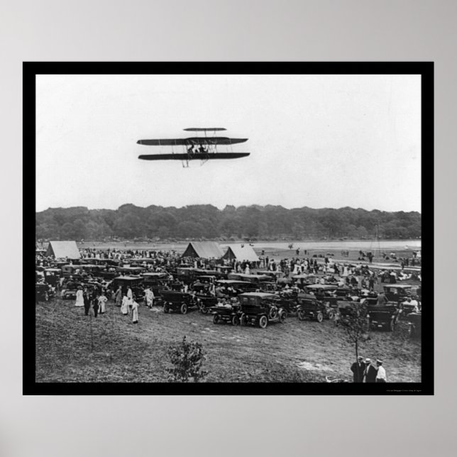 Póster Voo Orville Wright Record 1909 (Frente)