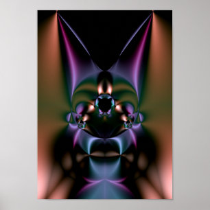 Poster voodoo do fractal: doutor de bruxa