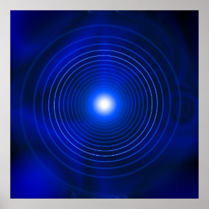 Poster Vortex azul