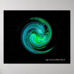 PÓSTER VORTEX AZUL VERDE
