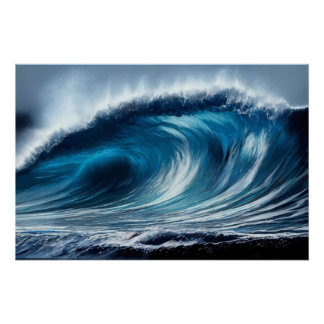 Póster Vórtice Azul