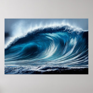 Poster Vórtice Azul
