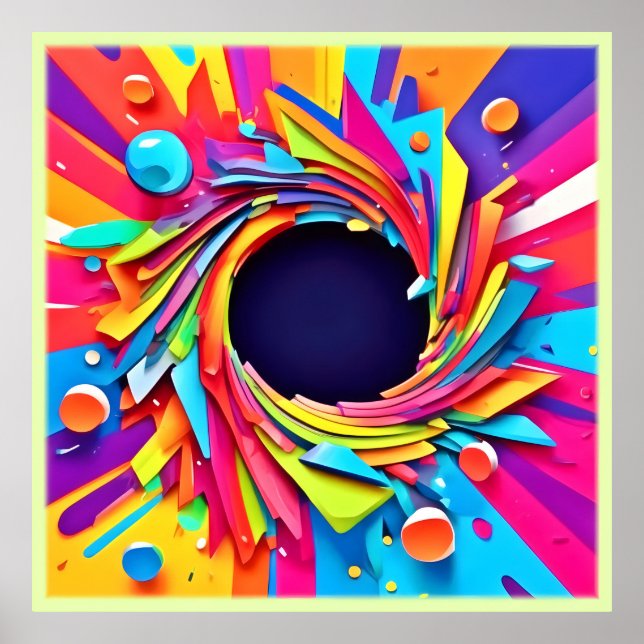 Poster Vórtice da Arte Vitalícia (Frente)