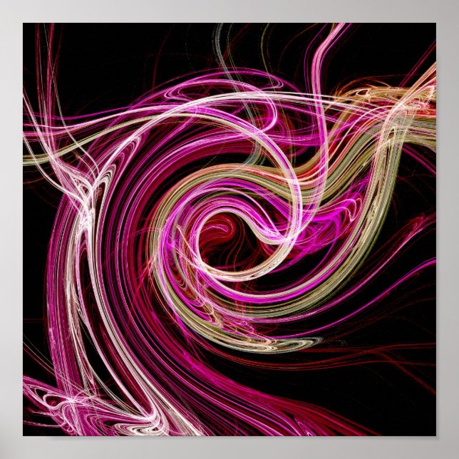 Póster Vórtice Rosa (Frente)